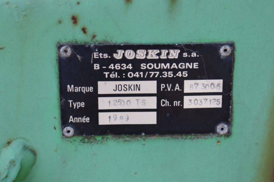 Joskin 12500TS Manure Tank 1989 Joskin 12500 TS 1989 2 image 12