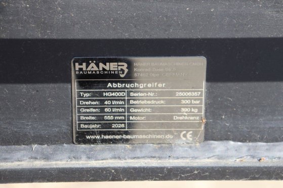 Häner HG400D 2026 Sorting Grab New Haner HG400D 2026 1 image 12