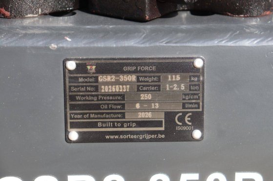 Sorting grapple Gripforce GSR2-350R CW05 2026 New Gripforce GSR2-350R 2026 1 image 12