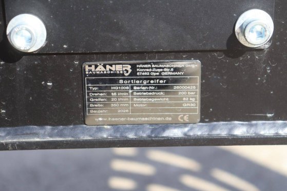 Häner HG100S CW05 2026 Sorting Grab New Haner HG100S 2026 1 image 12