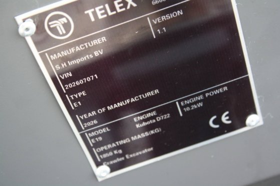 Terex E19 Mini Excavator Diesel 10.2kW New E19 1 image 12