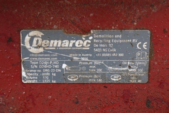 Sorting grapple Demarec D24H-P-HD 2016 CW30 Demarec D24H-P-HD 2016 2 image 13