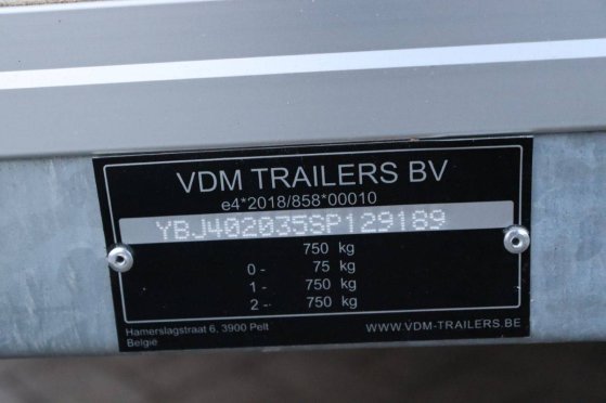 Gesloten Koelaanhangwagen 300x150cm 2025 Nieuw VDM trailers e4*2018/858*00010 2025 1 image 13