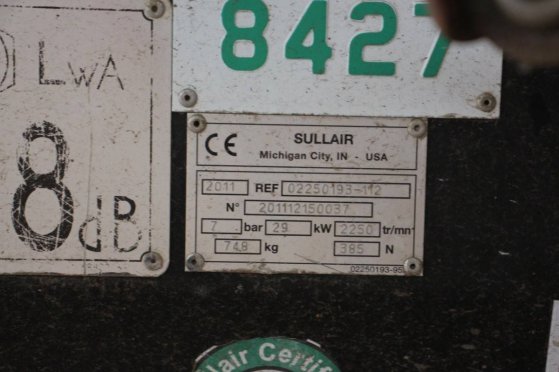 Compressor Sullair 65 Diesel 2011 Sullair 65 2011 2 Compressors image 13
