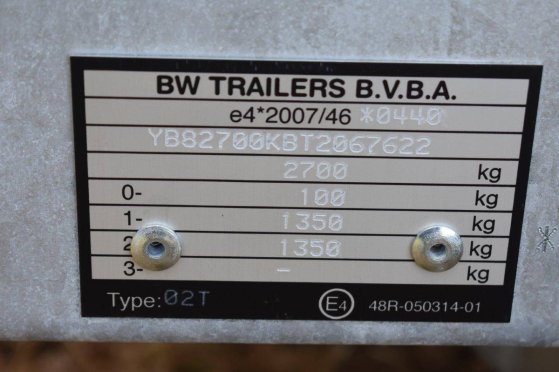 Tipper Trailer BW Trailers 2700kg 330x180cm New BW Trailer 2700kg 1 Dump trailers image 13