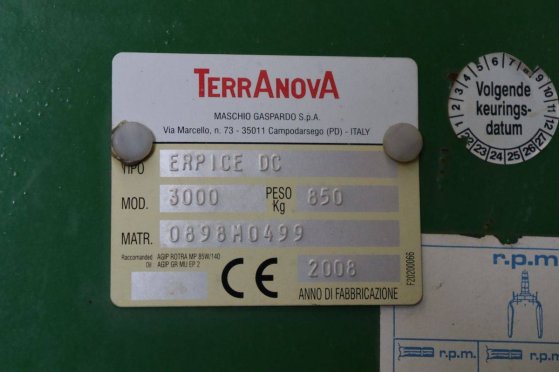 Tiller Terranova Erpice DC 3000 2008 Terranova Erpice DC 3000 2008 2 image 13