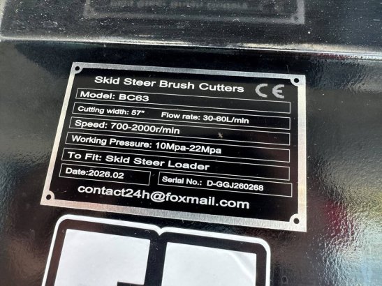 Mower Giyi BC63 2026 New For Skid Steer Loader Giyi BC63 2026 1 image 26