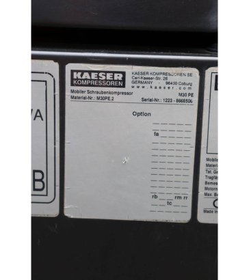 Mobile Compressor Kaeser M30 Diesel 18.2kW 2022 M30 2022 2 Compressors image 13