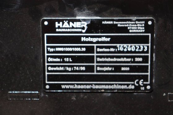 Wood clamp Cw05 Häner GR30FF 2025 New Haner GR30FF 2025 1 image 13