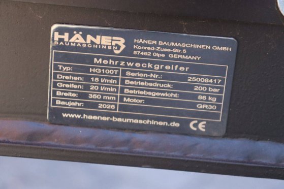 Haner HG100T 2026 Sorting Grab Haner HG100T 2026 2 image 13