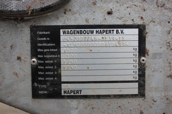 Hapert Trailer 3500kg 2018 Hapert TA 2018 2 Flatbed open trailers image 13