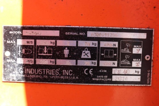 JLG M450AJ Articulated Boom Lift Electric+Diesel 15.72m 2014 M450AJ 2014 2 image 13