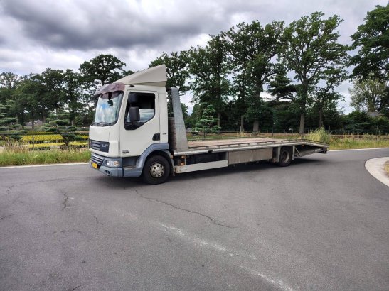 Machine transporter DAF FA LF45G12 Diesel 220hp 2007 FA LF45G12 2007 2 Flatbed open trailers image 13
