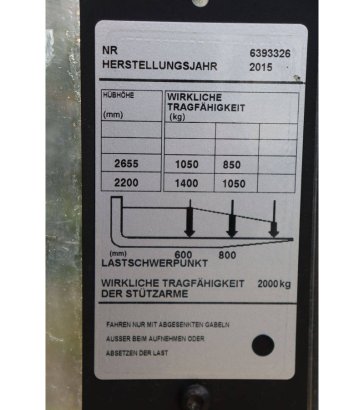 Stacker BT SWE 140L Electric 1400kg 2.65m 2015 BT SWE 140L 2015 2 image 14