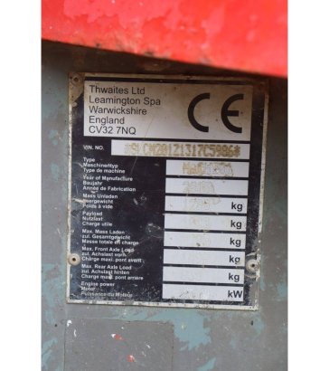 Minidumper Thwaites MACH201 Diesel 15.9kW 2013 Thwaites MACH201 2013 2 Mini dumpers image 14