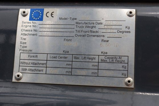 Forklift FD30 Diesel 3000kg 3m 2024 FD30 2024 2 Forklift image 14