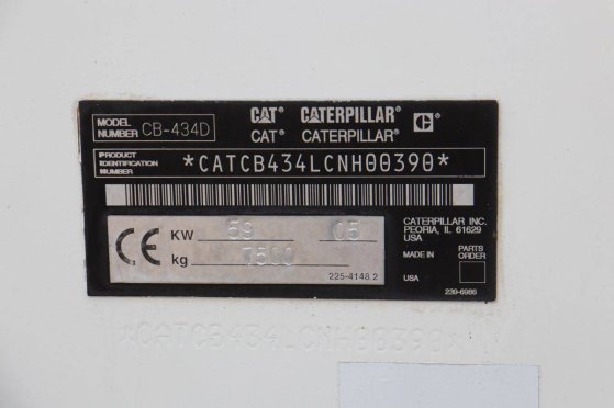 Roller Caterpillar CB-434D Diesel 59kW 2005 CB-434D 2005 2 image 14