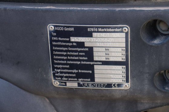 Tractor Fendt 936 Vario Diesel 2008 Fendt 936 Vario 2008 2 image 14