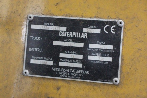 Caterpillar EP20KT Electric Forklift 2000kg 4.03m 2005 EP20KT 2005 2 Forklift image 14