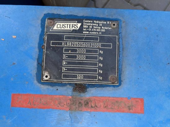 Custers R20EHS Trailer-mounted aerial platform 200kg 20m 2006 custers R20EHS 2006 2 image 29
