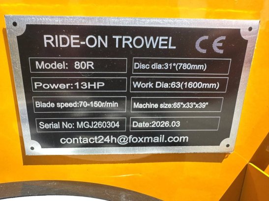 Concrete Polisher SDLOOL 80R Petrol 2026 New SDLOOL 80R 2026 1 image 14