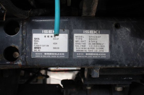 Ride-on mower Iseki SFH 240 High-discharge 4x4 Diesel 27hp 2015 Iseki SFH 240 Hooglosser 2015 2 image 14