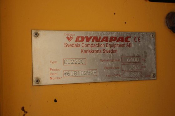 Roller Dynapac CC222C Diesel 53kW 1999 CC222C 1999 2 image 14