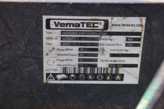 Sorting grab VemaTec VSSG450-CW10 2023 Vematec VSSG450-CW10 2023 2 image 14