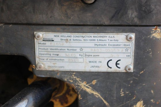 Mini excavator New Holland E10SR Diesel 2013 E10SR 2013 2 image 14