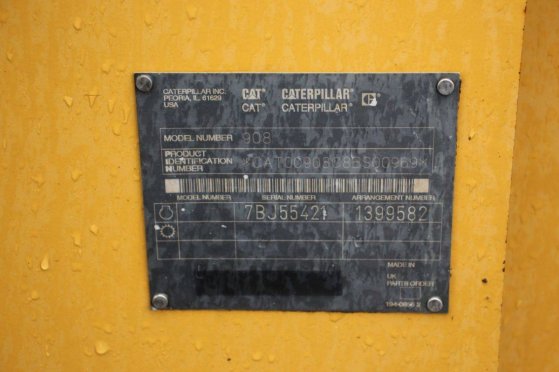 Caterpillar 908 Diesel 61kW Wheel Loader 2001 908 2001 2 image 14