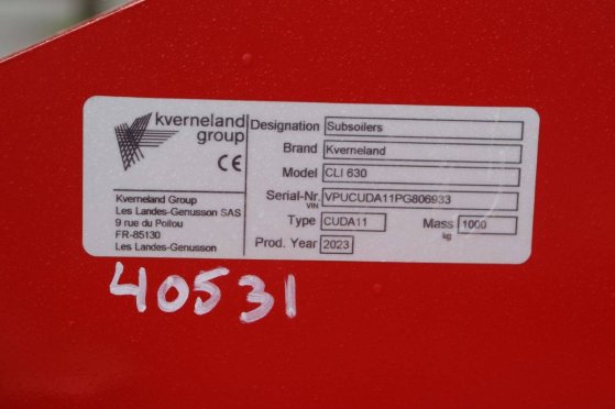 Kverneland CLI 630 Deep Tillage Tractor 2023 New Kverneland CLI630 2023 1 image 15