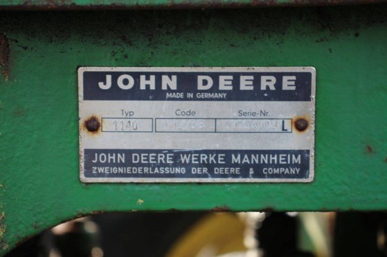 Tractor John Deere 1140 Diesel 55hp 1987 (Margin) John Deere 1140 1987 2 image 15