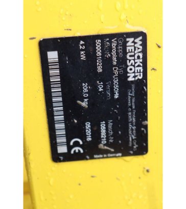 Vibratory Plate Wacker Neuson DPU3050 Diesel 4.2kW 2016 Neuson DPU3050 2016 2 image 15