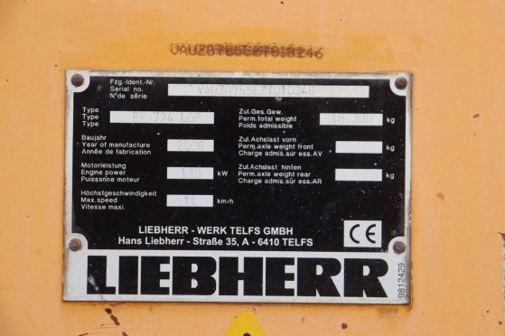 Bulldozer Liebherr PR724LGP Diesel 120kW 2008 PR724LGP 2008 2 Dozers image 15