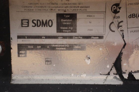 Generator SDMO R90C3 Diesel 80kVA 2011 SDMO R90C3 2011 2 Generators image 15