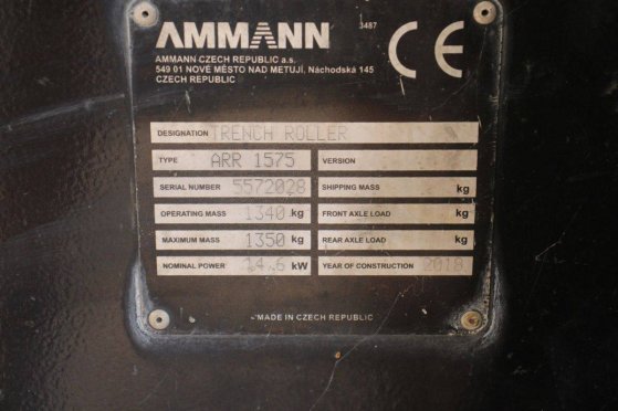 Compactor Ammann ARR 1575 Diesel 15kW 2018 ARR 1575 2018 2 image 15
