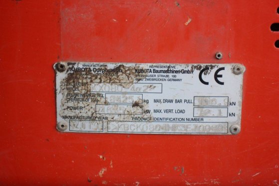 Crawler excavator Kubota KX080-4α2 Diesel 46.5kW 2019 KX080-4α2 2019 2 Crawler Excavators image 30
