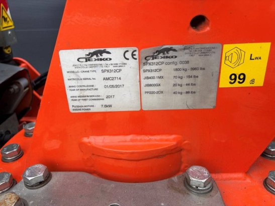 Jekko SPX312CP Mini Excavator Petrol 10.9m 2017 Jekko SPX312CP 2017 2 Other cranes image 30