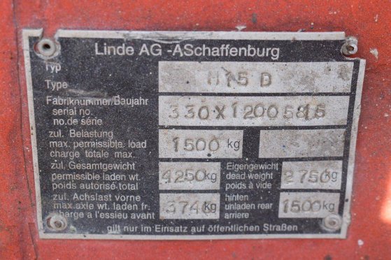 Linde H15D Diesel Forklift 1500kg H15D 2 Forklift image 30