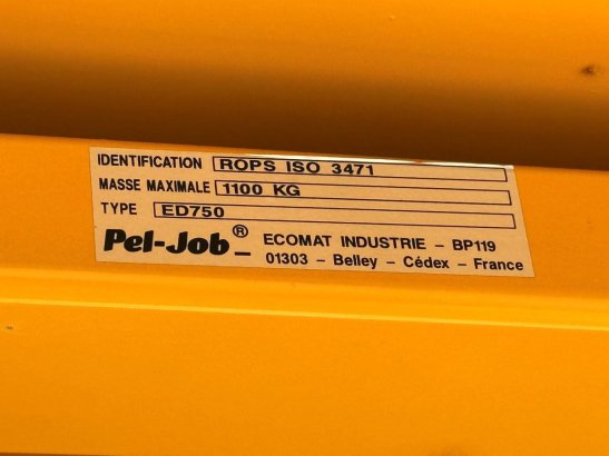 Tire dumper Pel-Job ED 750 Diesel 1999 ED 750 1999 2 Dump Truck image 15