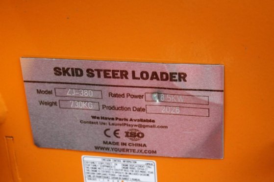 Skid steer loader ZJ-380 Petrol 18.5kW 2026 New Demo Barrett ZJ-380 2026 1 image 15