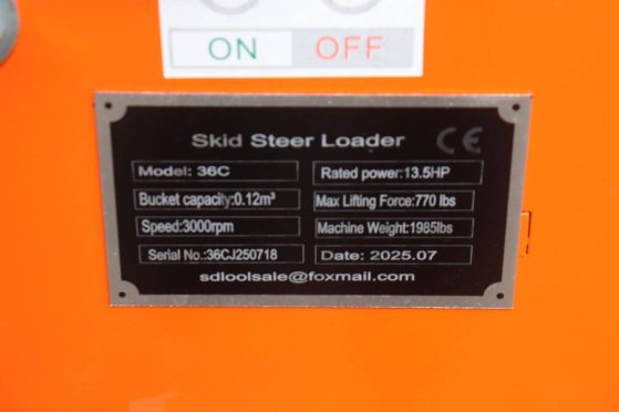 Skid Steer Loader 36C Diesel 2025 New Skid Steer 36C 2025 1 image 15