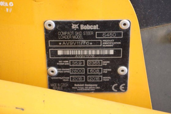 Skid steer loader Bobcat S450 Diesel 36kW 2016 7333 2016 2 Wheel Loaders image 15
