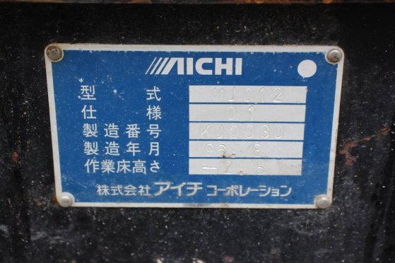 Mini excavator Aichi UJ012 Gasoline 1996 Aichi UJ012 1996 2 Other cranes image 30