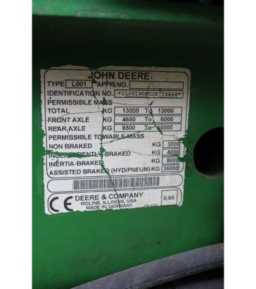 Tractor John Deere 6190R Diesel 210hp 2012 John Deere 6190R 2012 2 image 15