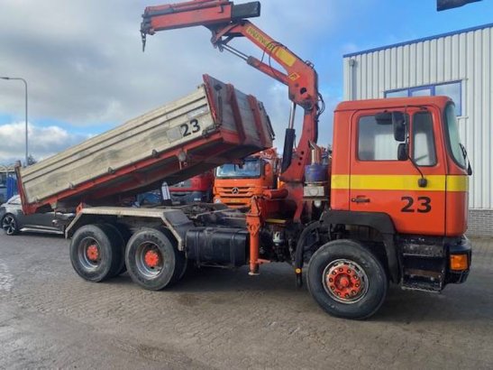 MAN 26.332 6x4 Diesel Tipper Truck 1990 with Crane 26.332 6x4 1990 2 image 2
