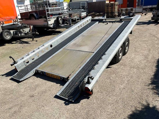 Machine transporter Saris Saris Machinetransporter 2003 2 Flatbed open trailers image 2
