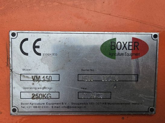 Sweeping Brush Boxer VM150 2023 With PTO Boxer VM 150 2023 2 image 16