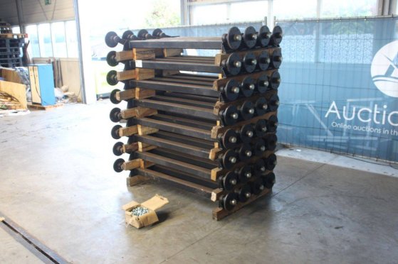 Batch of Knott 32x wheel axles with batch of hexagon bolts New Knott GmbH 1 Flatbed open trailers image 3