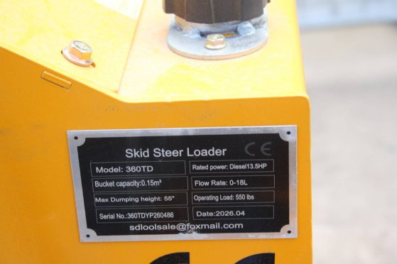 Skid steer loader 360TD Diesel 2026 PTO 360TD 2026 2 image 3